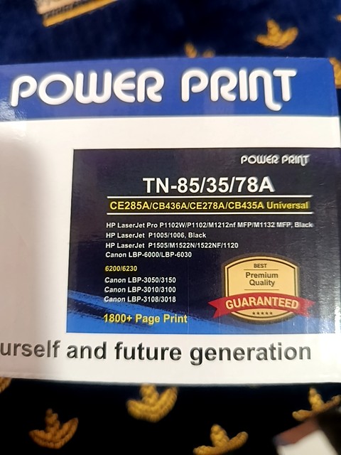 POWER PRINT TN-85A TONER FOR HP P1120W/P1102/M1212NE / CNANO 6030
