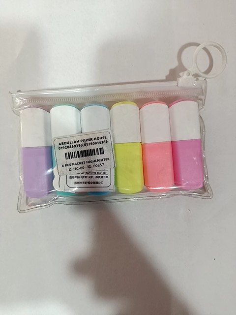 6 PCS PACKET HIGHLIGHTER