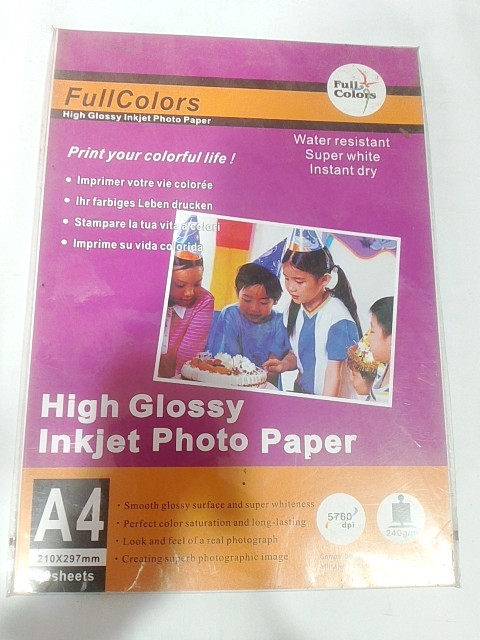 FULL COLORS 240GSM PHOTO PAPER